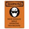 Signmission OSHA WARNING Sign, Wear Goggles While W/ Symbol, 24in X 18in Decal, 18" W, 24" H, Portrait OS-WS-D-1824-V-13729 - alternate 1